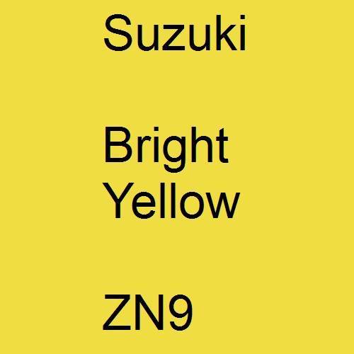 Suzuki, Bright Yellow, ZN9.